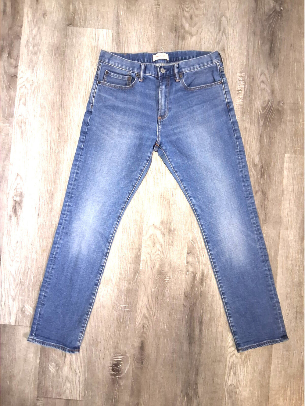 Gap 1969 Men's 31x28.5 Medium Wash Blue Stretch Denim Slim Fit Jeans
